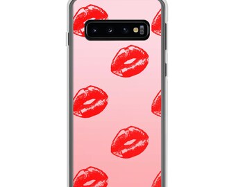 Pop art style vampire lips Samsung S10 Case