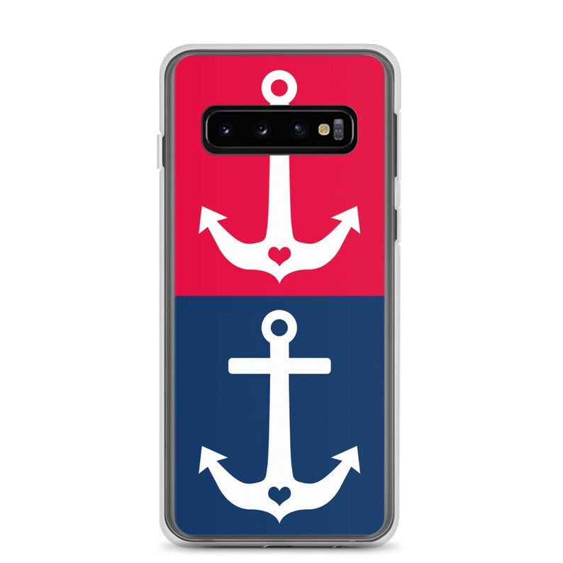 Anchors With Hearts Samsung Galaxy S10 Case S9 S8 S7 Galaxy S9Plus S8 Plus S7 Edge Phone Case