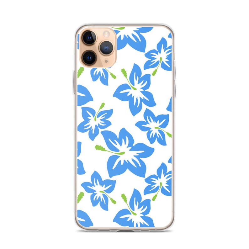 iPhone 78 iPhone 66s Plus XS Max Blue Violets Pattern iPhone 11 Case XR X XS 7Plus8Plus