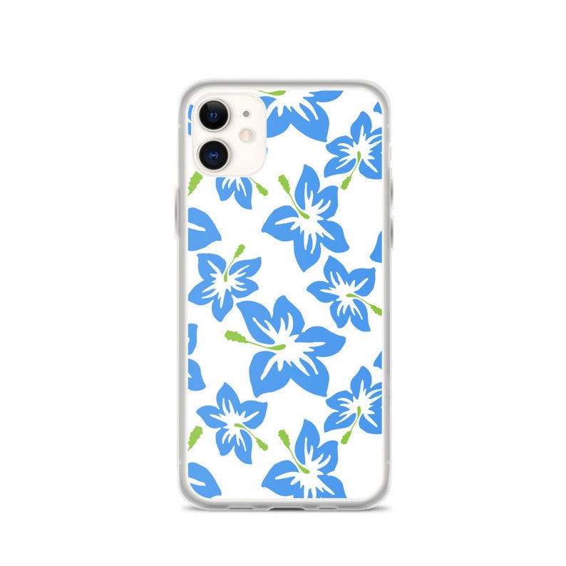 iPhone 78 iPhone 66s Plus XS Max Blue Violets Pattern iPhone 11 Case XR X XS 7Plus8Plus