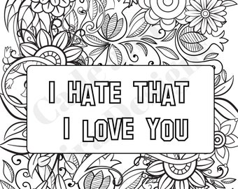Funny Coloring Pages Etsy funny coloring pages etsy