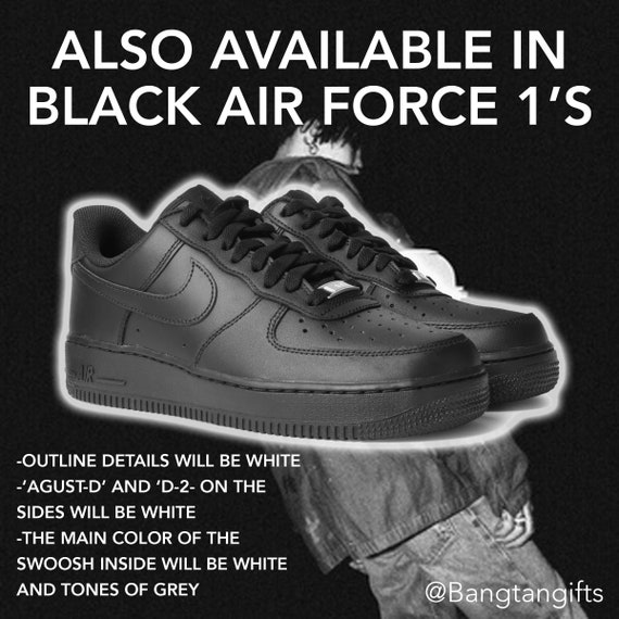 Agust-d/d-2 BTS Shoes Custom Nike Air 
