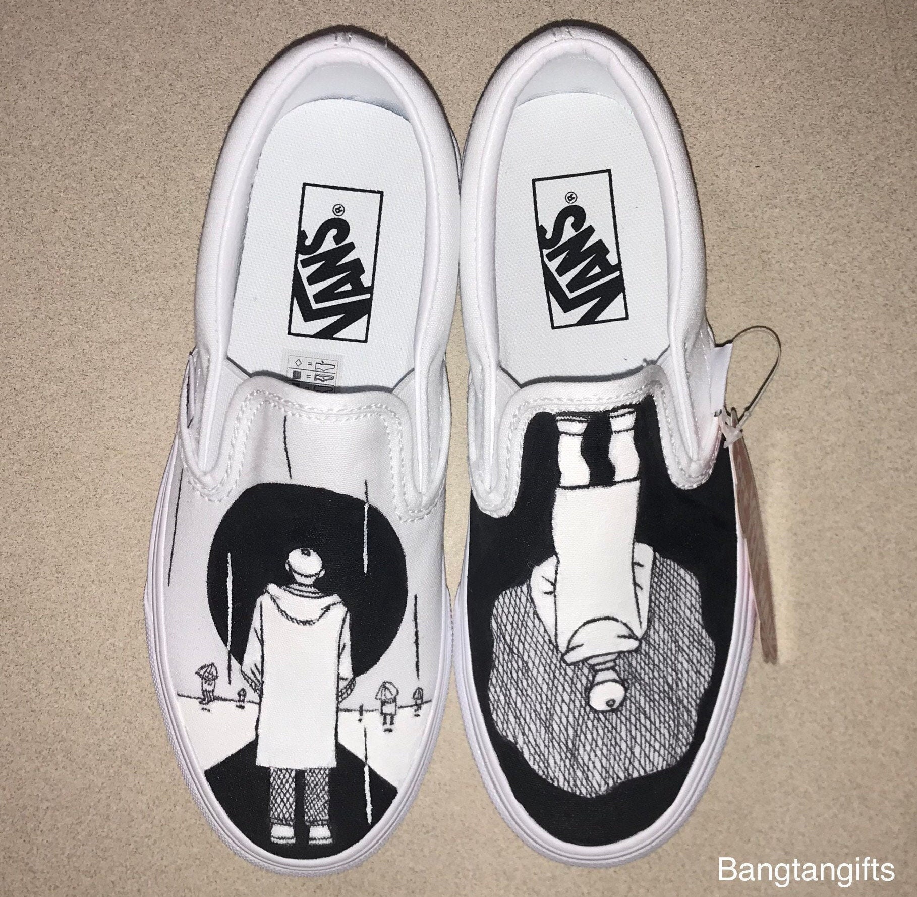 Vælge ugyldig retfærdig MONO BTS Custom Shoes Vans | Etsy