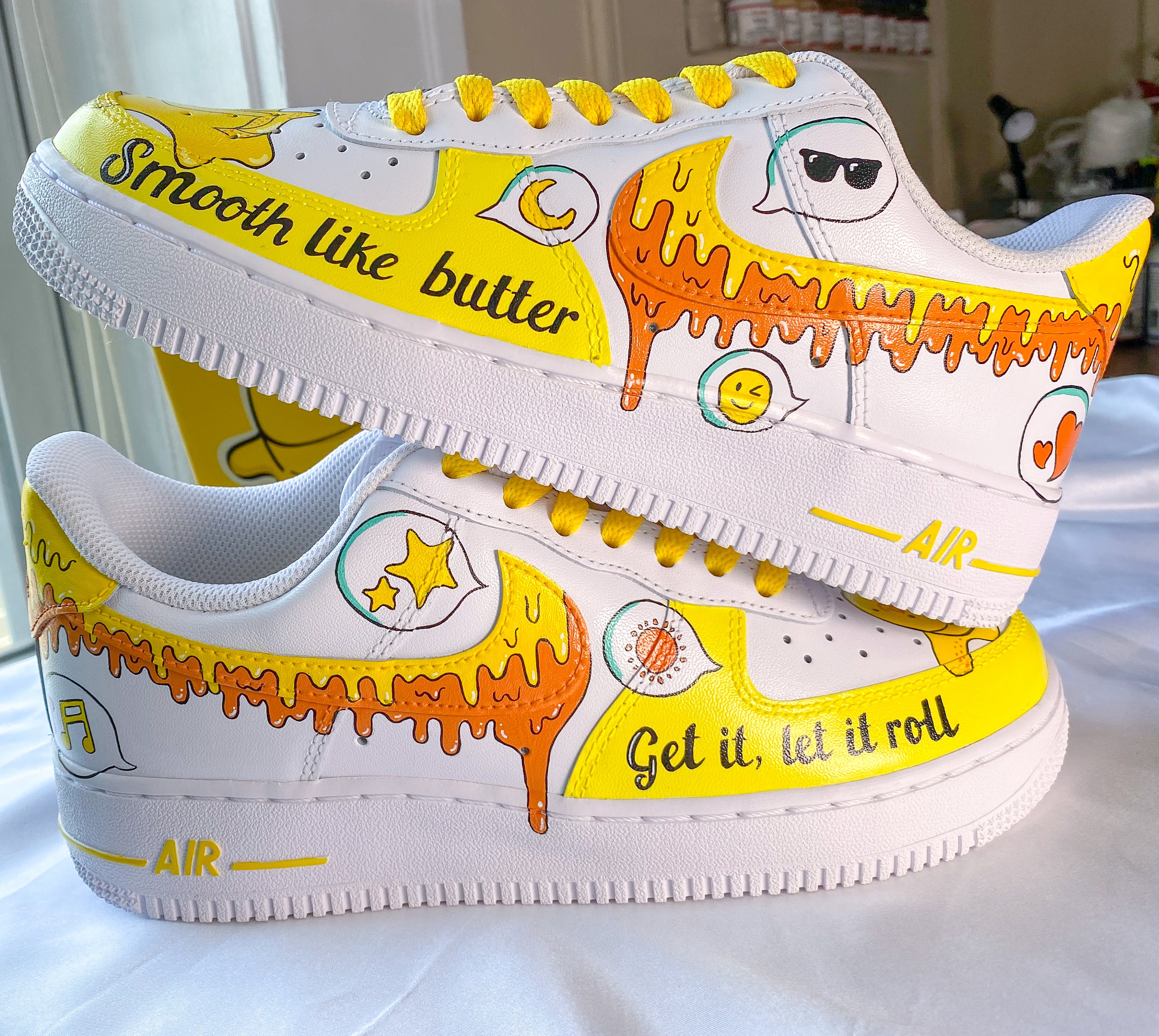 B U T T E R BTS Custom Shoes | Etsy 