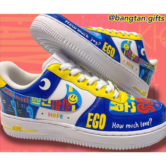 J-hope EGO BTS Shoes Custom Nike Air Force 1s - Etsy