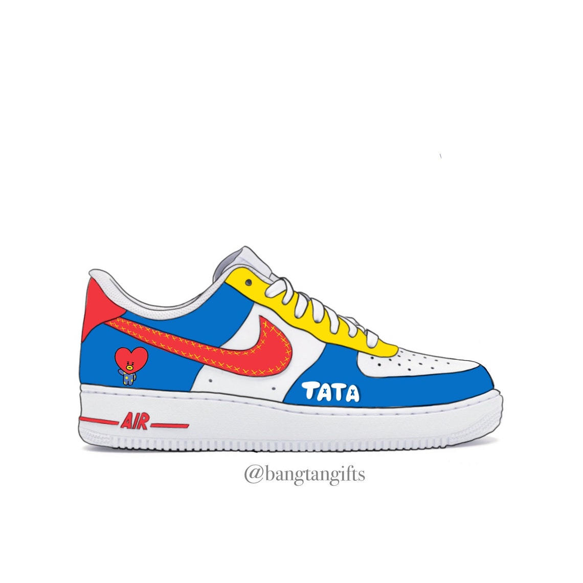 BTS Custom Shoes BT21 'TATA' Taehyung Nike Air | Etsy