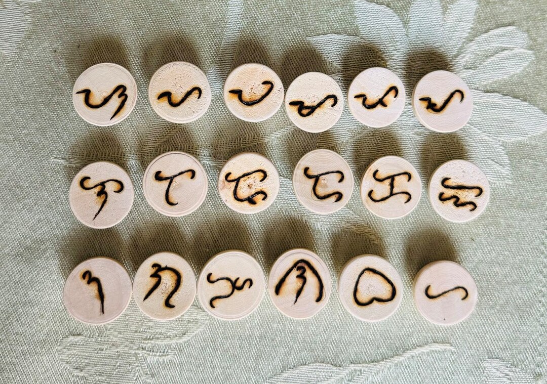Baybayin Runes | Woodburn Runes | Filipino Pinoy Oracle Personalized ...