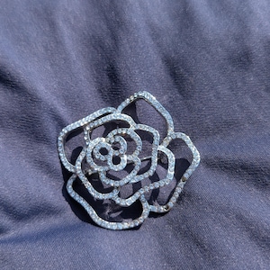 Sparkle Rose Stock Tie Pin