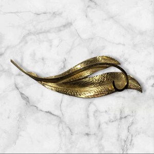 Gold Feather Stock Tie Pin