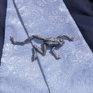Silver Frog Stock Tie Pin