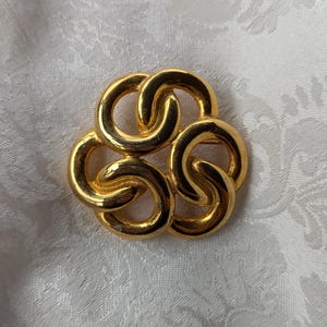 Gold Swirl Stock Tie Pin