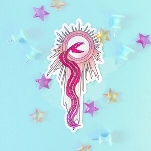 Eel Skeleton Sticker - 4.5"