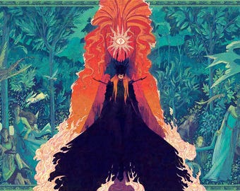 Medieval Fantasy Dark Lord - Art Print