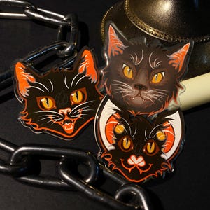 Retro Halloween Phone Grips • 2.5”/7.5cm • Vintage Inspired!