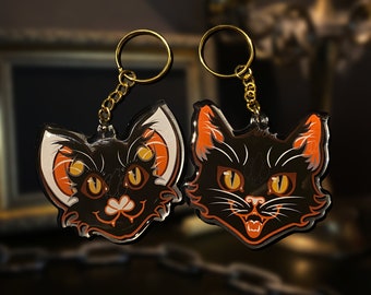 Retro Halloween Keychains • 2.5”/7.5cm • Vintage Inspired!