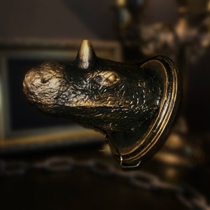 Mini &quot;Memory&quot; Dragon Wall Mount • OOAK