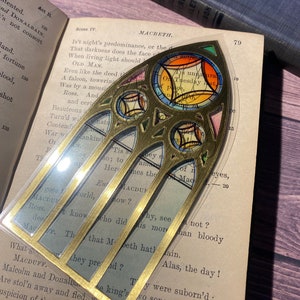 Stained Glass Bookmarks 3-Pack • 5”x2.5” / 6.5cmx12.5cm