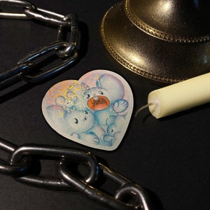 Maushold Holographic Heart Sticker • 2.5”/6.25cm • Valentine’s Day 2024