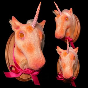 Lesbian Pride Unicorn Wall Mount • OOAK • Pride Month 2023