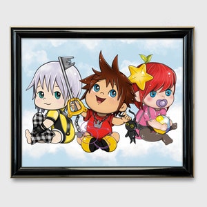 Kingdom Hearts inspired nursery art kingdom hearts baby print