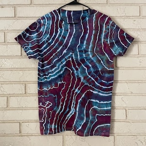 Tie-Dye T-Shirt, Geode Tie-Dye, Cotton Top, Ice Dye, Tie Dye Top, Tie-Dye Tee, Festival Tee, Purple, Boho Tee, Geode, Unisex Tee