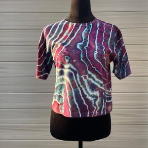 Tie-Dye Crop Top, Geode Tie-Dye, Junior’s Crop Top, Women’s Crop Top, Tie-Dye Tee, Crop Top, Earthy Tee, Boho Tee, Geode, One of a Kind
