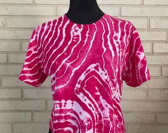 Pink Tie-Dye Crop Top, Geode Tie-Dye, Fuschia, Crop Top, Women’s Crop Top, Tie-Dye Tee, Crop Top, Earthy Tee, Boho, Fuschia, Ice Dye