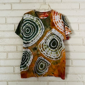 Geode Tie-Dye Top, Tie Dye Shirt, Earthy Tee, Festival Top, Men’s T-shirts, Ice Dye, Geode Tie-Dye, Unisex, Women’s Tees, Boho Tops
