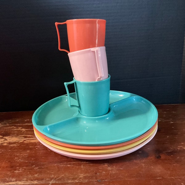 Plastic Dinnerware Etsy