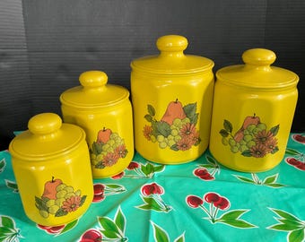 Mid Century Modern MCM Kromex Aluminum Canister and Shaker Set for