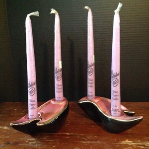 Mid Century Ceramic Candle Holders