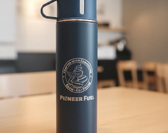 Pioneer Fuel Stainless Steel Insulated Bottle 500ml, Hot & Cold Thermo Flask, JW Inspired Gift