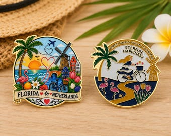Florida to Netherlands Eternal Happiness Convention Pin