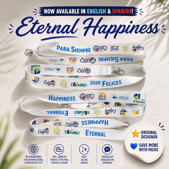 Lanyard International Convention 2026 Eternal Happiness Lanyard