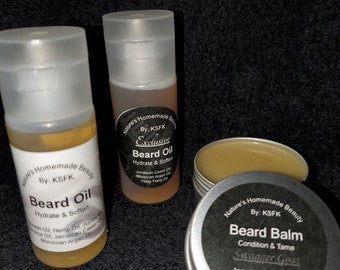 Natural Ingredients Exclusive Beard Oil & Beard Balm