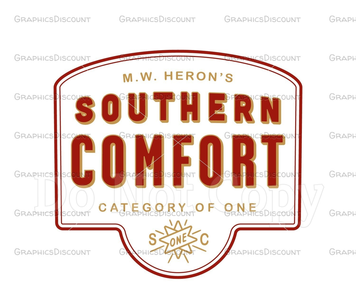 Unofficial Custom Southern Comfort Logo Design Southern Etsy
