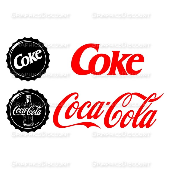 Unofficial Custom Coke Logo Design Coca Cola Clipart Vector Etsy