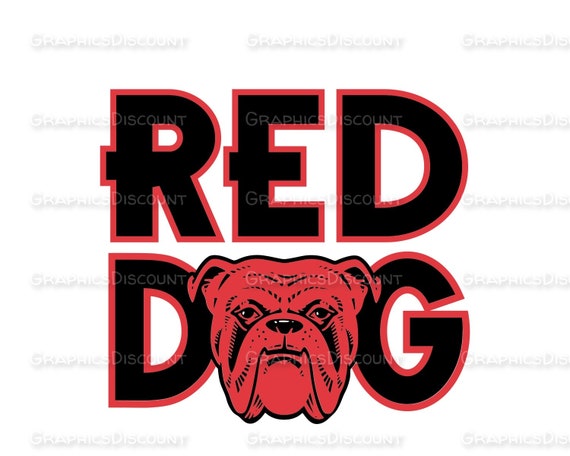 Unofficial Red Dog Logo Design Beer Clipart Vector Etsy