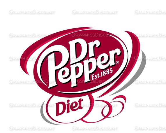Unofficial Custom Diet Dr Pepper Logo Design Diet Dr Pepper Etsy