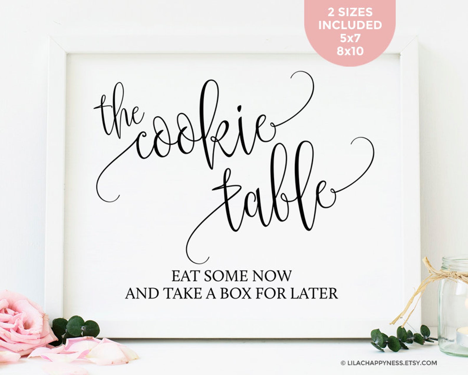 Free Printable Wedding Cookie Table Sign