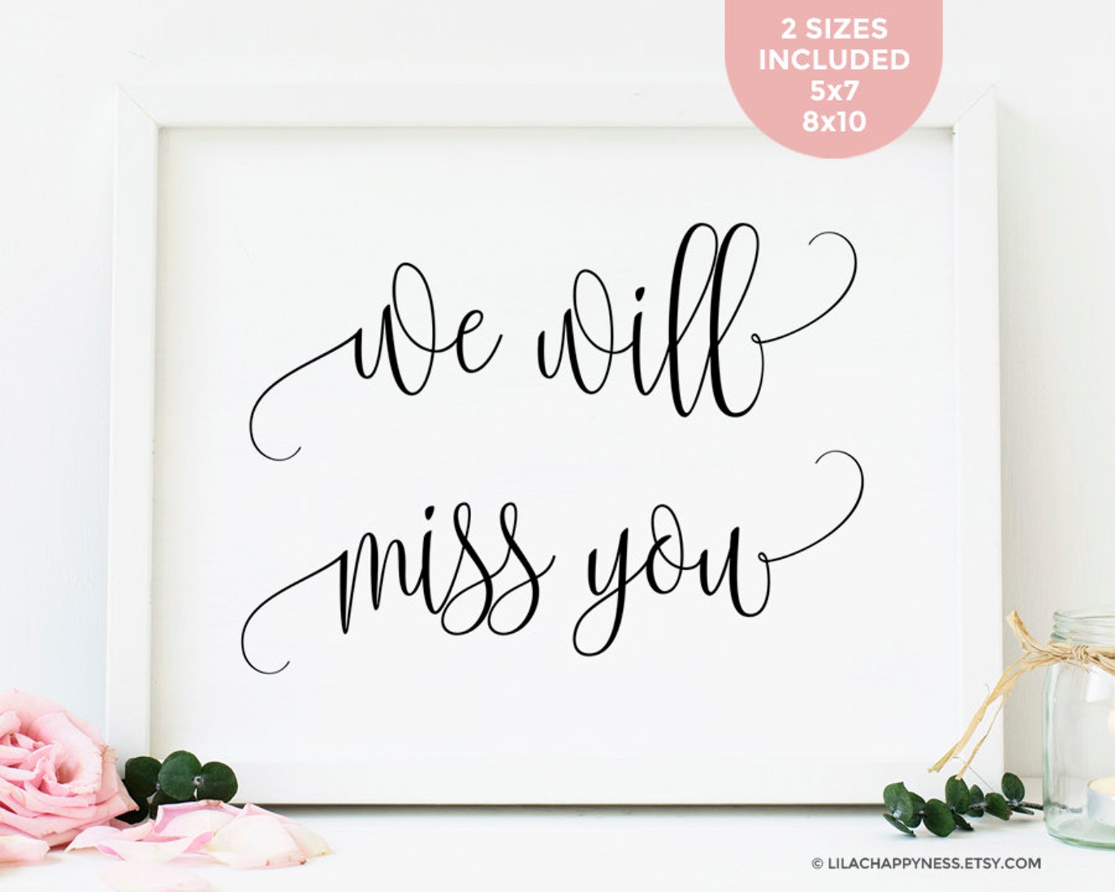 Free Printable We Ll Miss You Cards