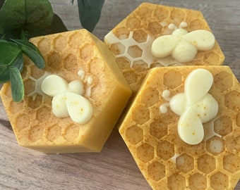 Turmeric & Honey Shea Butter Soaps I Lavender/Unscented I Hand-Poured