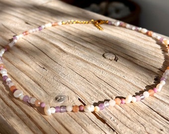 Chain freshwater pearls Pearl necklace colorful Real freshwater pearl necklace real freshwater pearls choker necklace Purple choker freshwater pearls chain