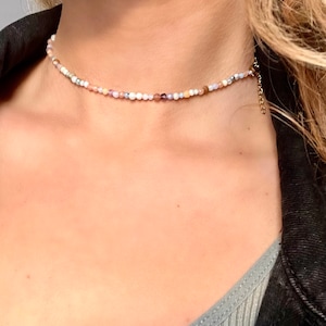 Edelstein Choker bunt