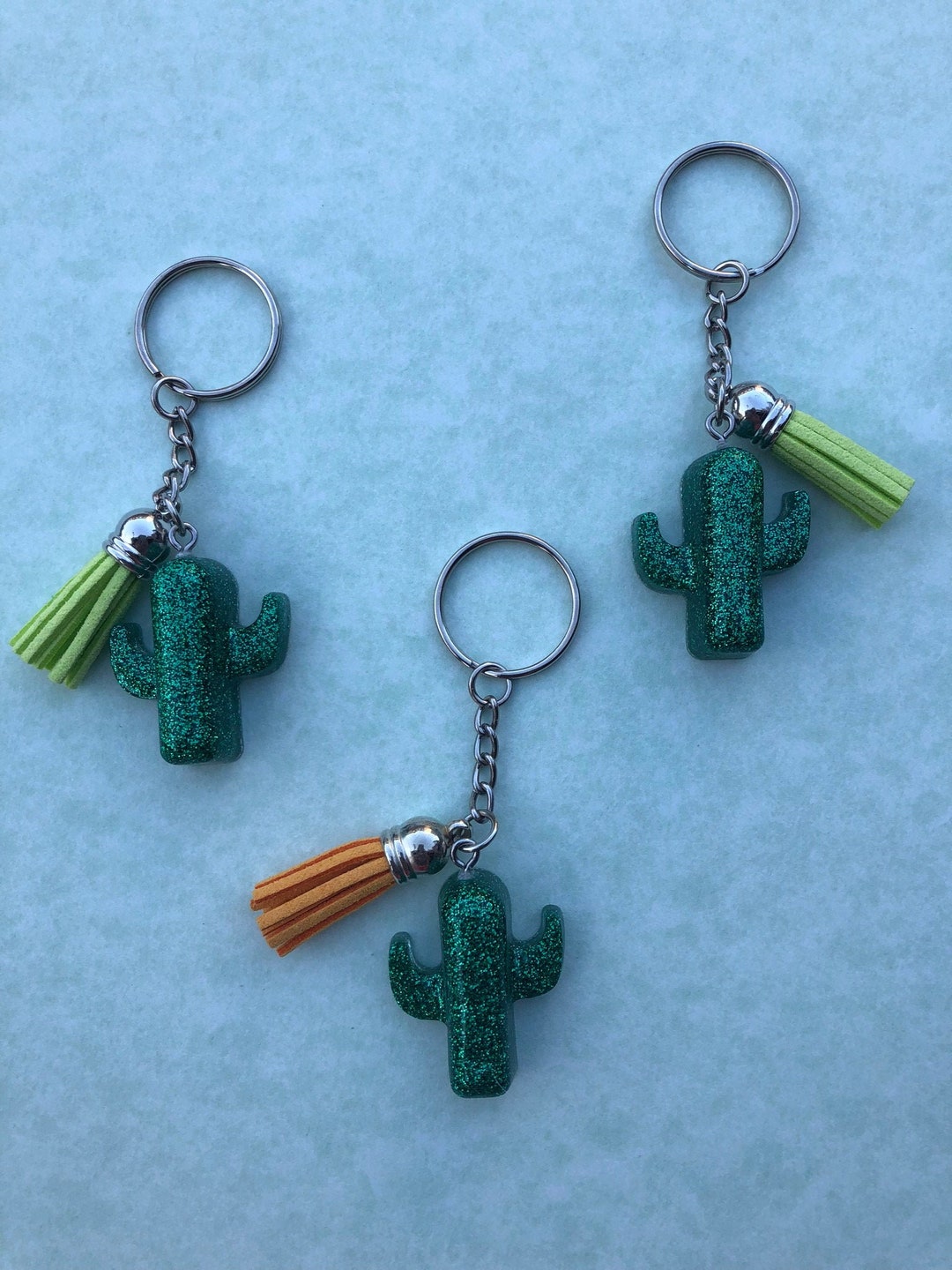 Cactus Keychain - Etsy