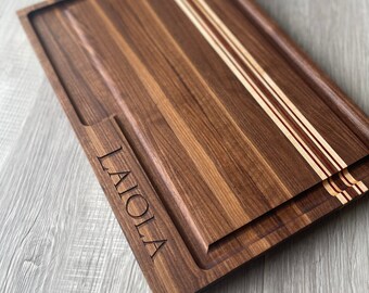 Cutting Board | Personalized | Custom Meat Board | Walnut | XL (Extra Large) & Large sizes