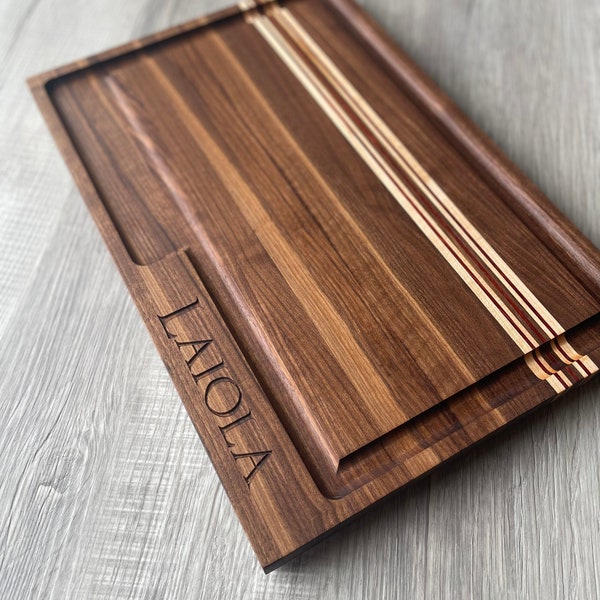 Cutting Board | Personalized | Custom Meat Board | Walnut | XL (Extra Large) & Large sizes