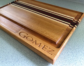 Personalized Cutting Board | Custom Meat Board | Cherry | XL (Extra Large) & Large sizes