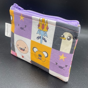 Adventure Time Inspired Zippered Pouch