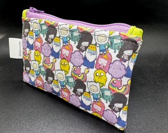 Adventure Time Inspired Zippered Pouch